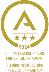 Kudeaketa aurreratuari urrezko aintzatespena - Reconocimiento de oro a la gestión avanzada